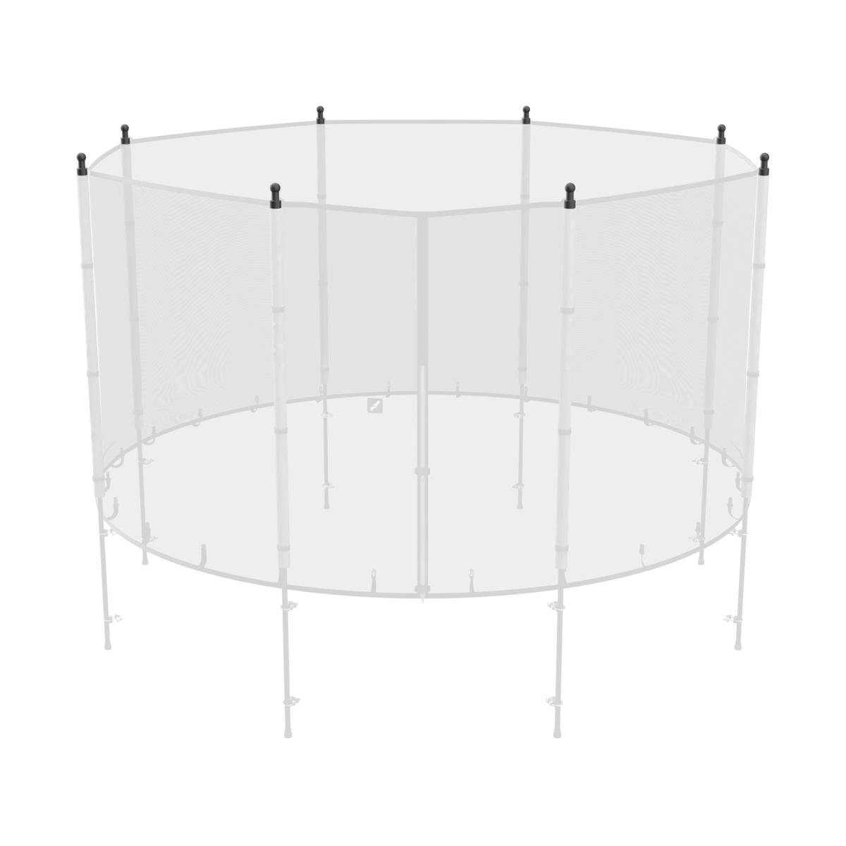 Pack de capuchons en plastique pour filet standard ACON, 8 pcs